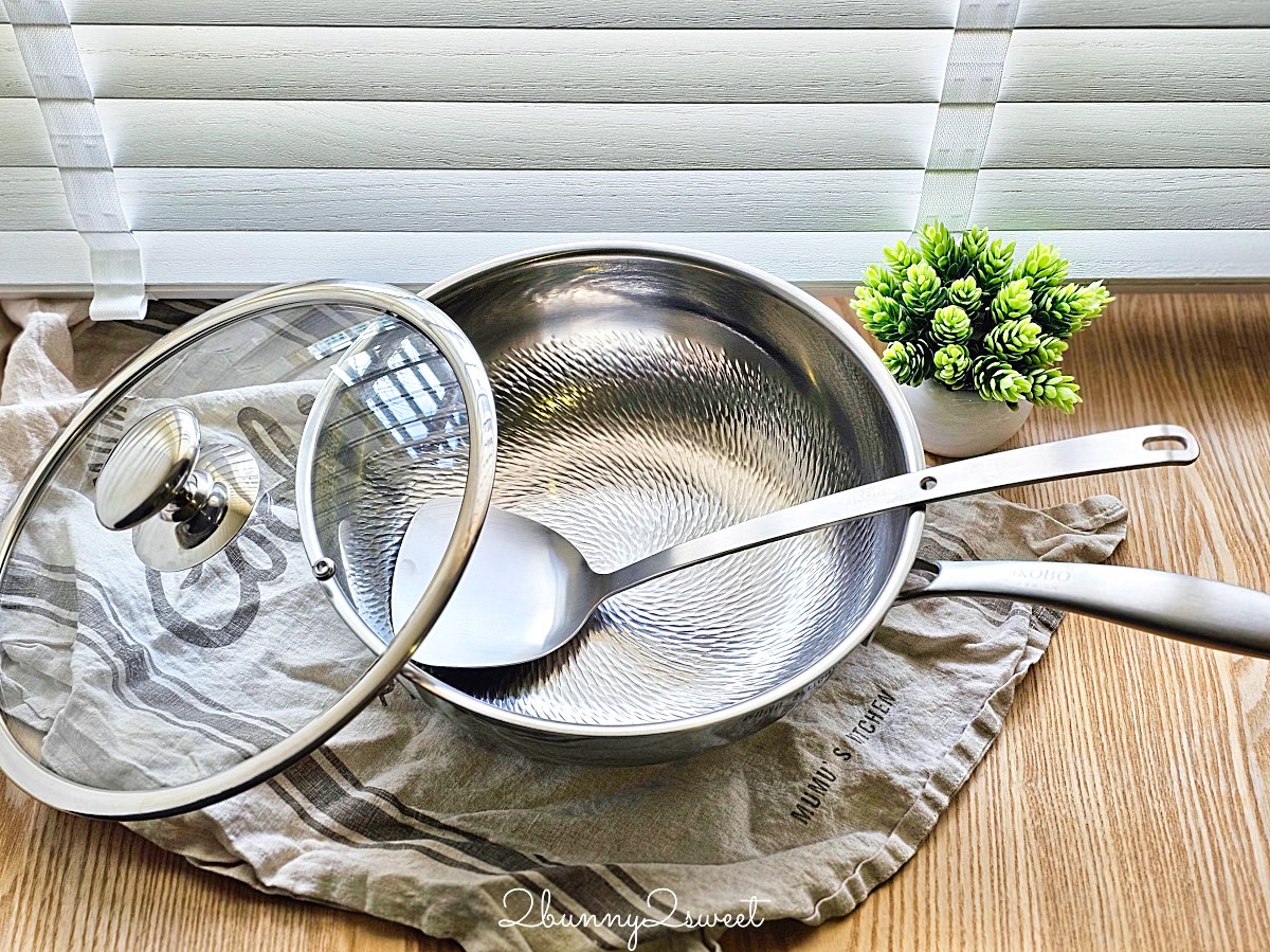 【TiCOOK 鈦鈦鍋】鈦工坊純鈦炒鍋開箱實測：羽翼錘紋物理不沾、IH爐可用、洗碗機清潔～告別塗層耗損的健康鍋具選擇 @兔兒毛毛姊妹花