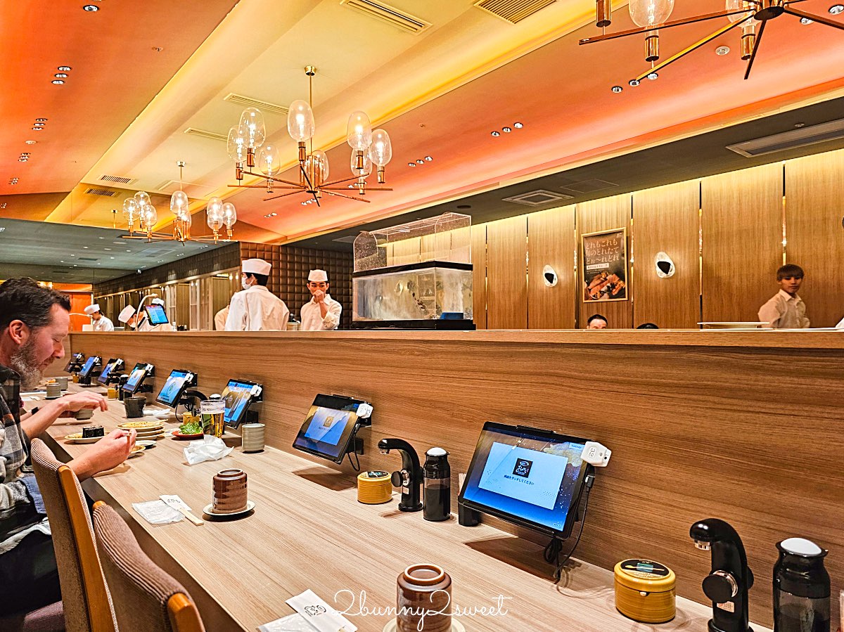 【廻転鮨 銀座おのでら 大阪店】銀座米其林壽司店平價版分店，心齋橋必吃壽司、黑鮪魚太強 @兔兒毛毛姊妹花