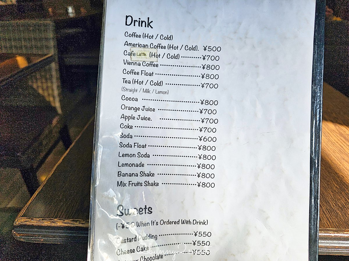 【高木咖啡 高辻本店】京都美食：四條烏丸昭和喫茶店推薦，厚片吐司早餐＋古早味布丁 @兔兒毛毛姊妹花