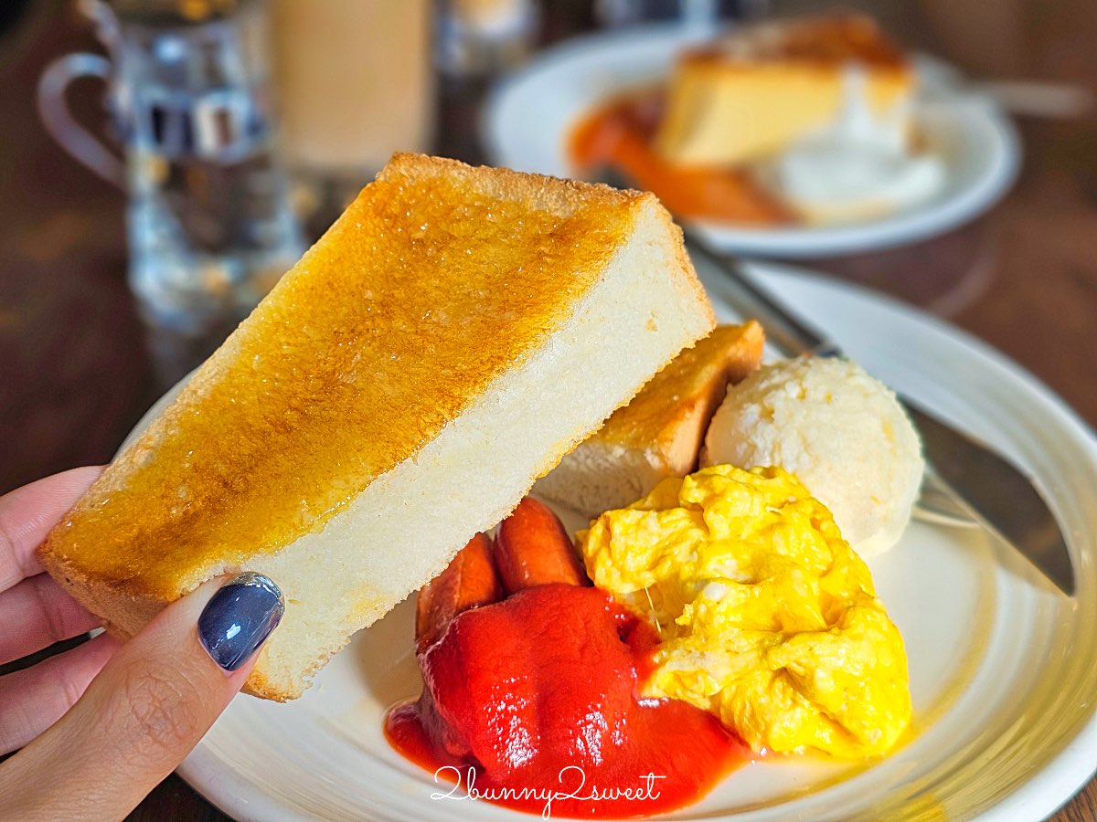 【高木咖啡 高辻本店】京都美食：四條烏丸昭和喫茶店推薦，厚片吐司早餐＋古早味布丁 @兔兒毛毛姊妹花