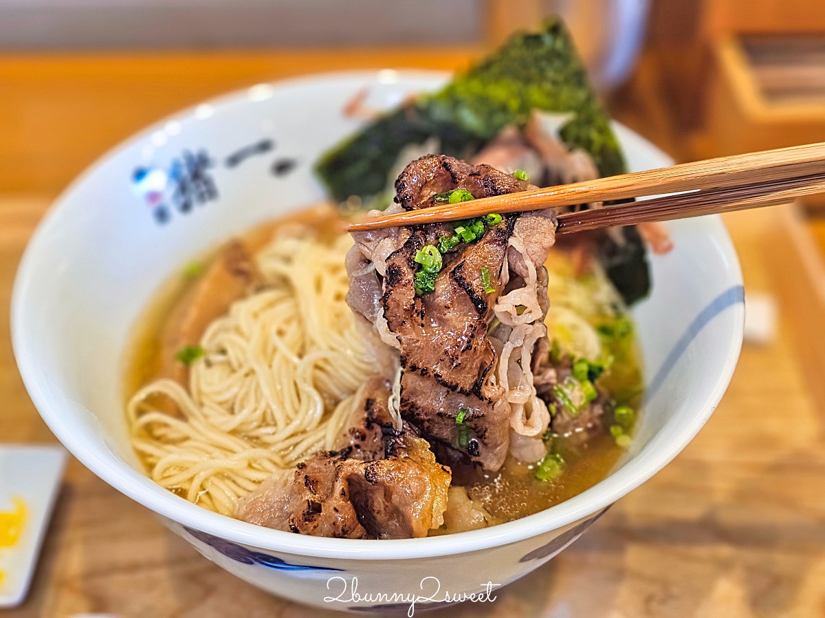 【麵屋 豬一 離れ】京都拉麵推薦：米其林必比登清湯系拉麵，A4黑毛和牛白醬油一吃就記住 @兔兒毛毛姊妹花