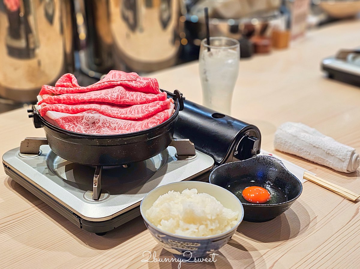 【大阪日本橋鶴屋 TSURUYA】黑門市場旁高CP值和牛壽喜燒/涮涮鍋！1980円一人一鍋午餐太狂 @兔兒毛毛姊妹花