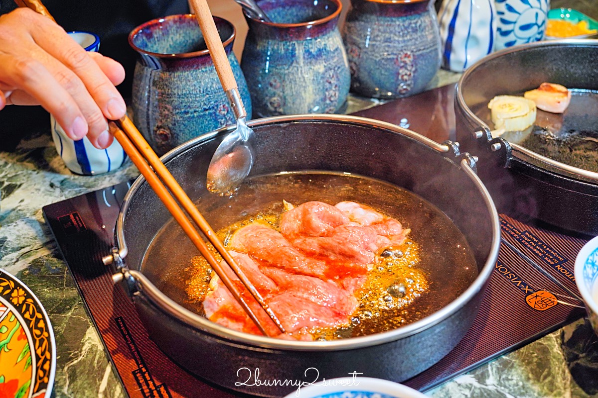 【祇園.禪院壽喜燒專門店】台北高級壽喜燒推薦・全包廂關西風和牛壽喜燒完整開箱 @兔兒毛毛姊妹花