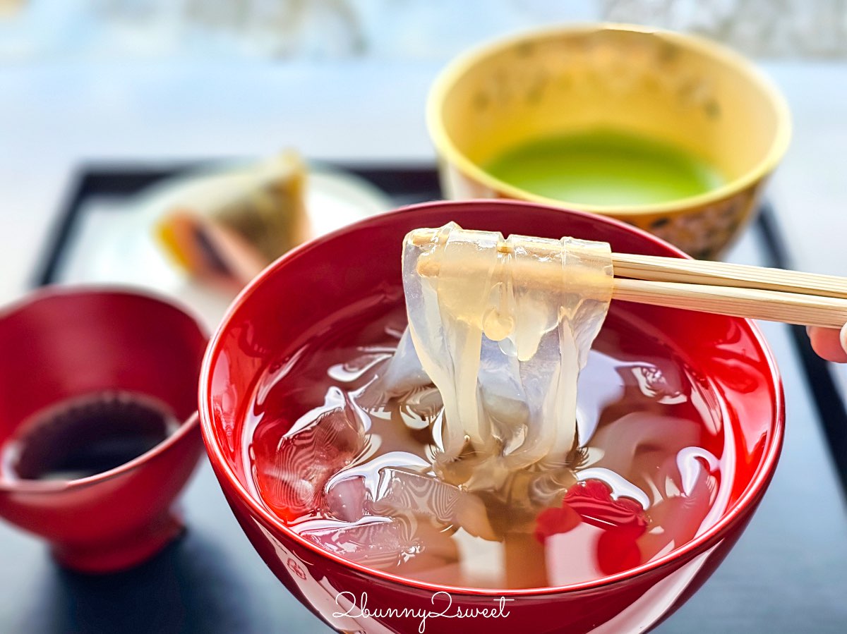 【虎屋菓寮 京都一條店】京都和菓子推薦：500年老舖茶寮，庭園景觀＋季節生菓子一次到位 @兔兒毛毛姊妹花