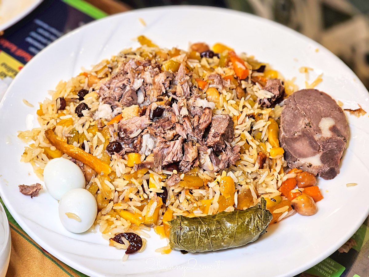 【Besh Qozon Plov Center 塔什干手抓飯中心】烏茲別克必吃手抓飯、巨大鐵鍋現場料理、菜單價格整理 @兔兒毛毛姊妹花