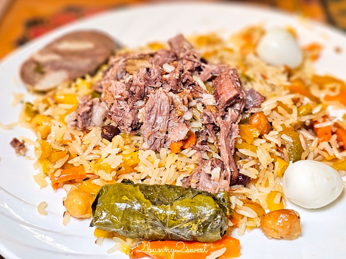 【Besh Qozon Plov Center 塔什干手抓飯中心】烏茲別克必吃手抓飯、巨大鐵鍋現場料理、菜單價格整理 @兔兒毛毛姊妹花