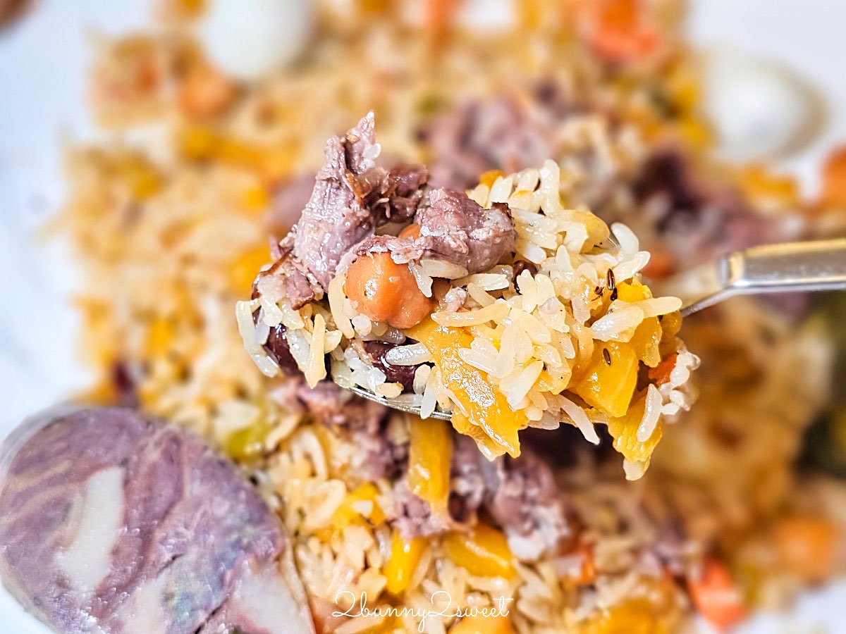 【Besh Qozon Plov Center 塔什干手抓飯中心】烏茲別克必吃手抓飯、巨大鐵鍋現場料理、菜單價格整理 @兔兒毛毛姊妹花