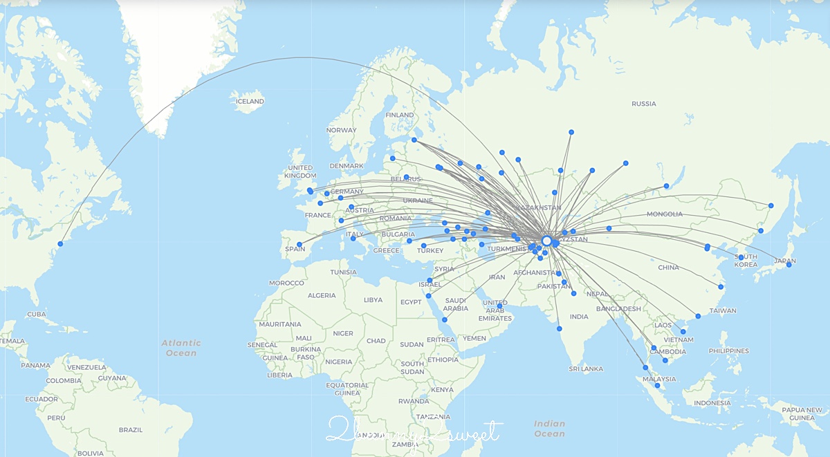 【烏茲別克航空 Uzbekistan Airways】台灣飛烏茲別克航班攻略＋首爾飛塔什干開箱＋國內線實測 @兔兒毛毛姊妹花