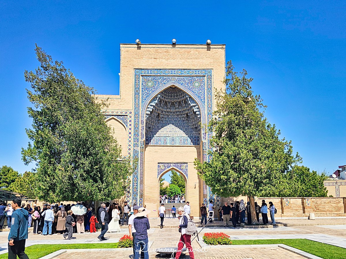 【帖木兒陵墓 Gur-e-Amir】薩馬爾罕必訪藍色穹頂地標，帖木兒長眠之地與中亞最華麗陵墓 @兔兒毛毛姊妹花