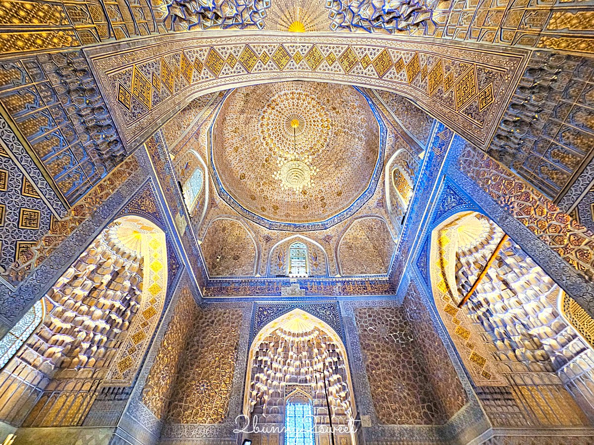 【帖木兒陵墓 Gur-e-Amir】薩馬爾罕必訪藍色穹頂地標，帖木兒長眠之地與中亞最華麗陵墓 @兔兒毛毛姊妹花