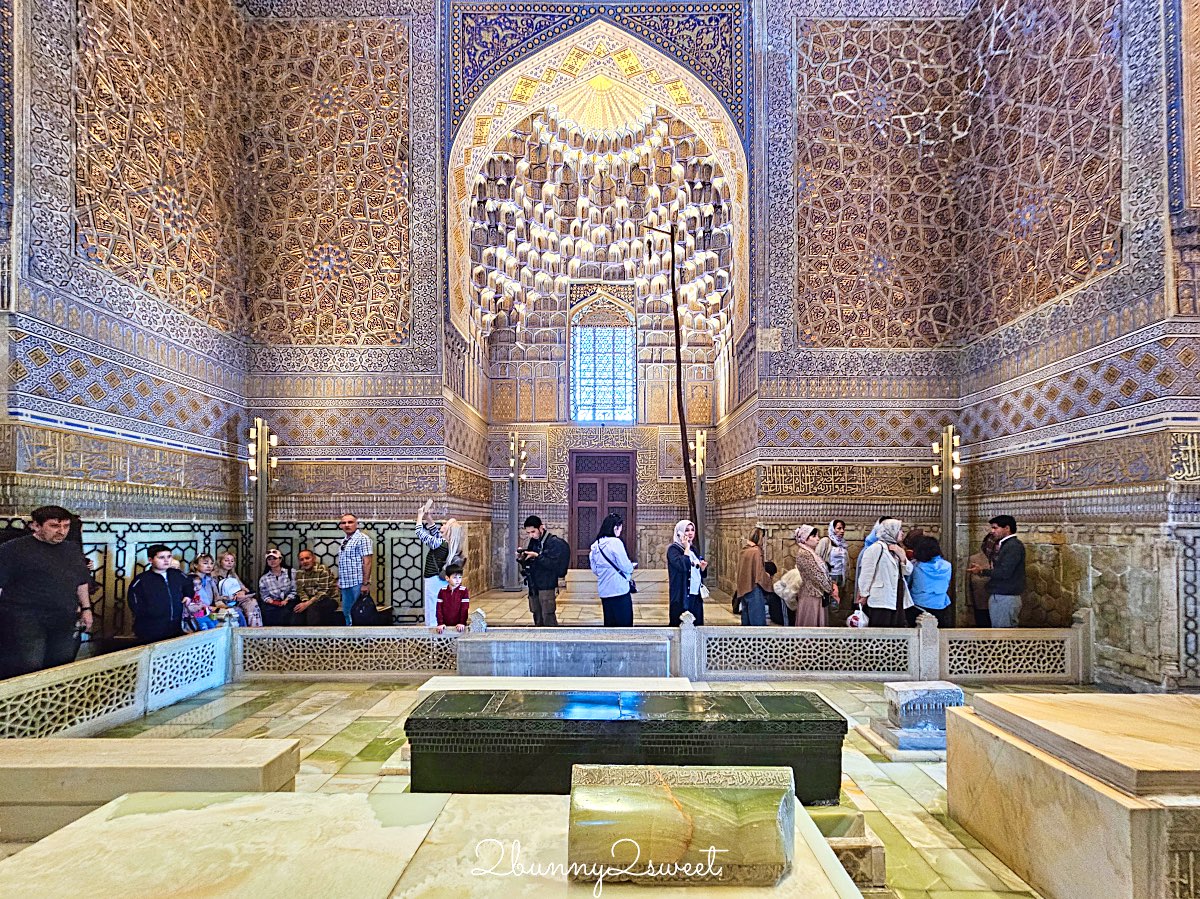 【帖木兒陵墓 Gur-e-Amir】薩馬爾罕必訪藍色穹頂地標，帖木兒長眠之地與中亞最華麗陵墓 @兔兒毛毛姊妹花