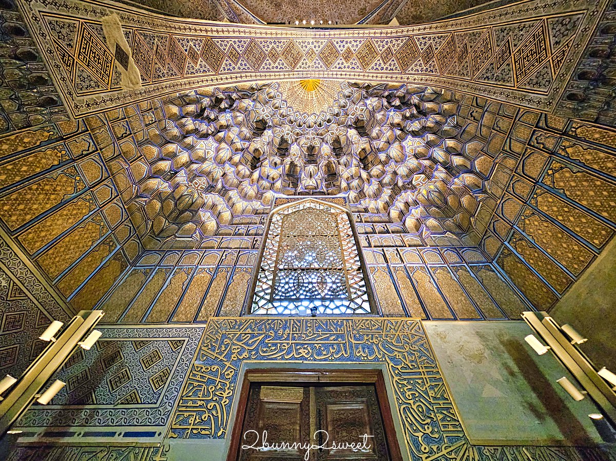 【帖木兒陵墓 Gur-e-Amir】薩馬爾罕必訪藍色穹頂地標，帖木兒長眠之地與中亞最華麗陵墓 @兔兒毛毛姊妹花