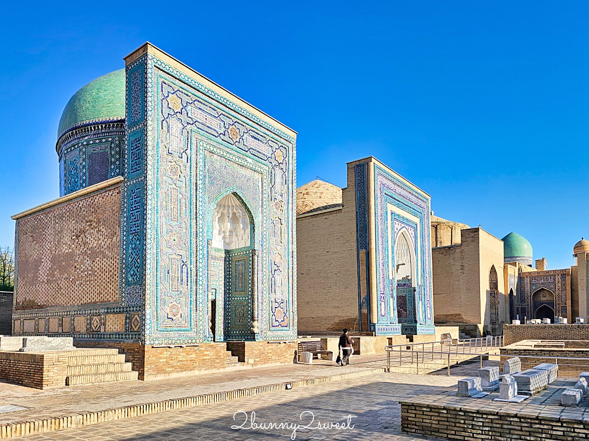 【沙赫靜達陵墓群 Shah-i-Zinda】撒馬爾罕最震撼藍色長廊！帖木兒王族墓群介紹＋拍照攻略 @兔兒毛毛姊妹花