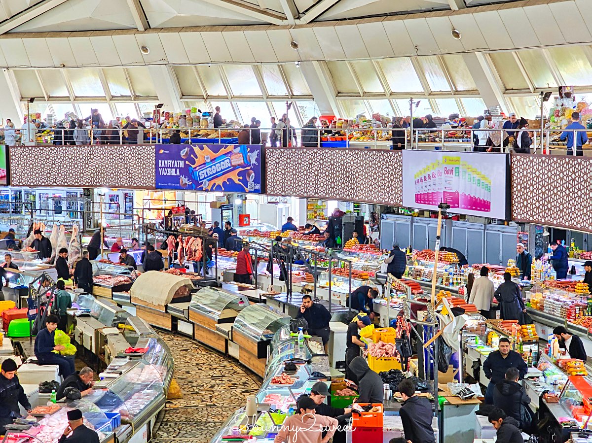 【Chorsu Bazaar 楚蘇市場】塔什干藍色穹頂市場必逛攻略：果乾比價、窯烤麵包與在地市集一次看 @兔兒毛毛姊妹花