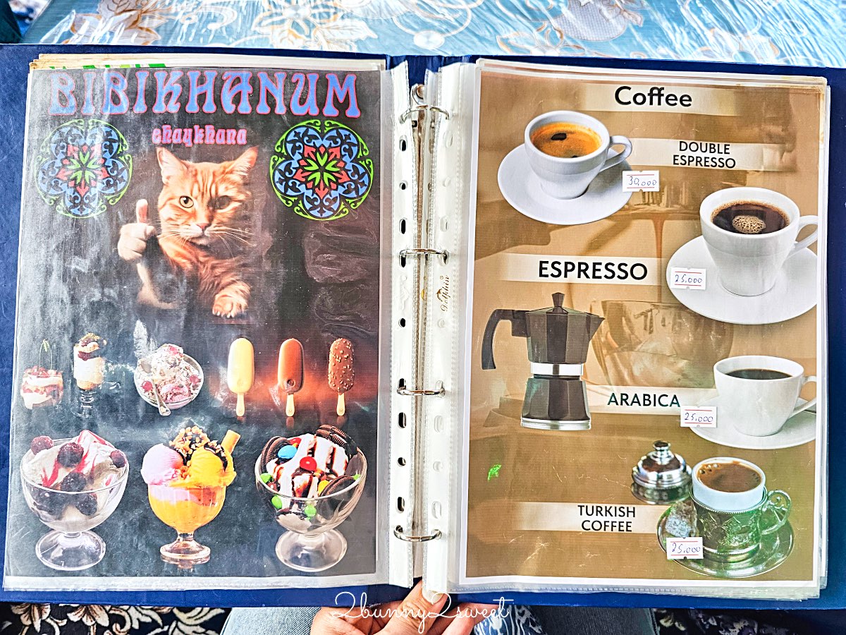 【比比哈奴茶館 Bibikhanum Teahouse】撒馬爾罕美食推薦：烏茲別克傳統料理＋茶館文化一次吃懂 @兔兒毛毛姊妹花