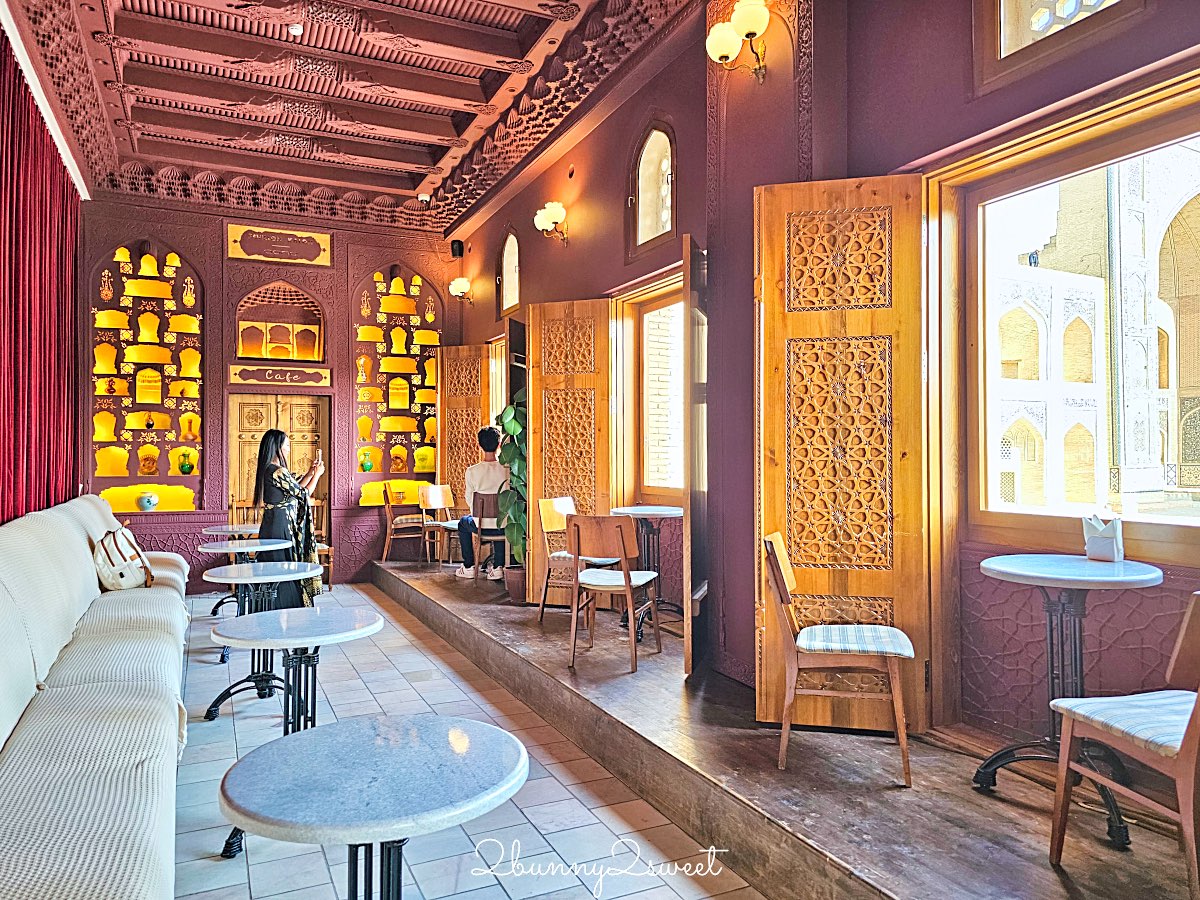 布哈拉景觀咖啡廳【Pavillon Kalon】波伊卡隆建築群第一排，坐擁卡隆宣禮塔神級視野、絕美夕陽景觀 @兔兒毛毛姊妹花
