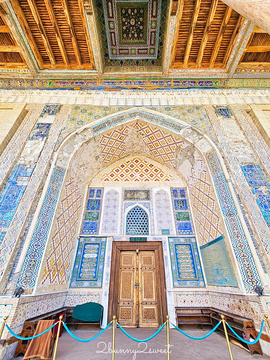 【波羅豪茲清真寺 Bolo Hauz Mosque】布哈拉必拍絕美「四十柱清真寺」，最有靈魂的中亞木柱建築 @兔兒毛毛姊妹花