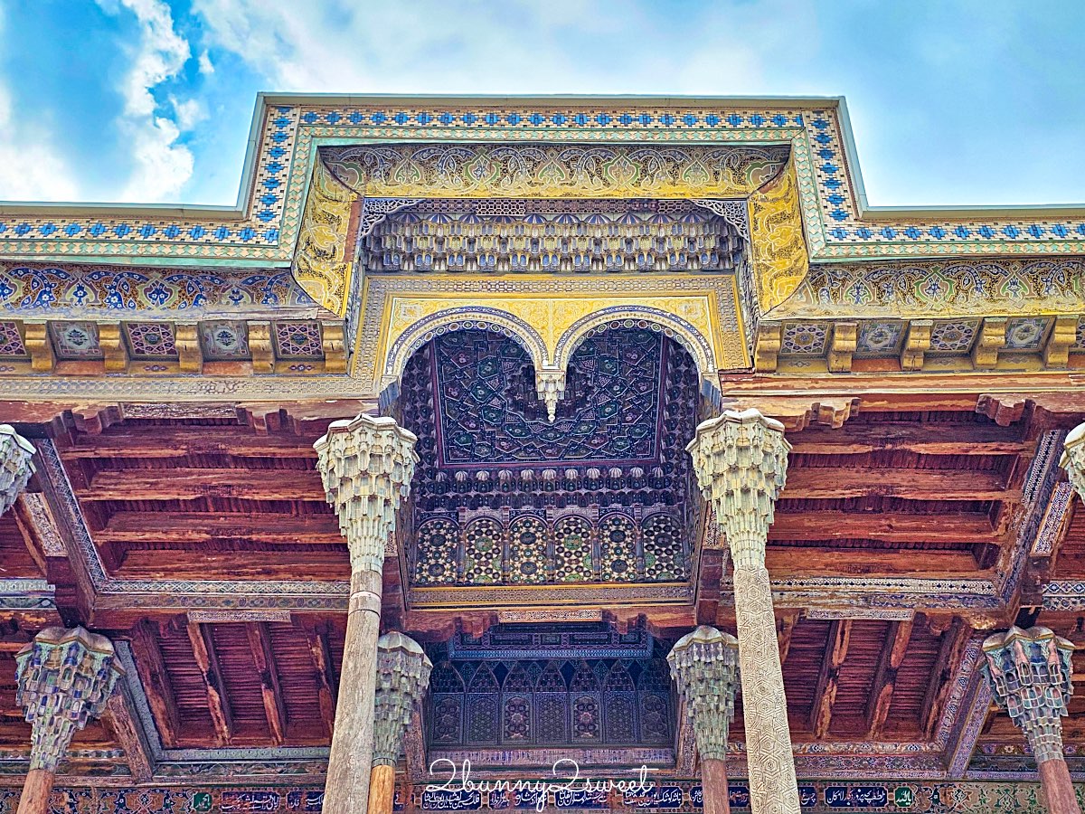 【波羅豪茲清真寺 Bolo Hauz Mosque】布哈拉必拍絕美「四十柱清真寺」，最有靈魂的中亞木柱建築 @兔兒毛毛姊妹花