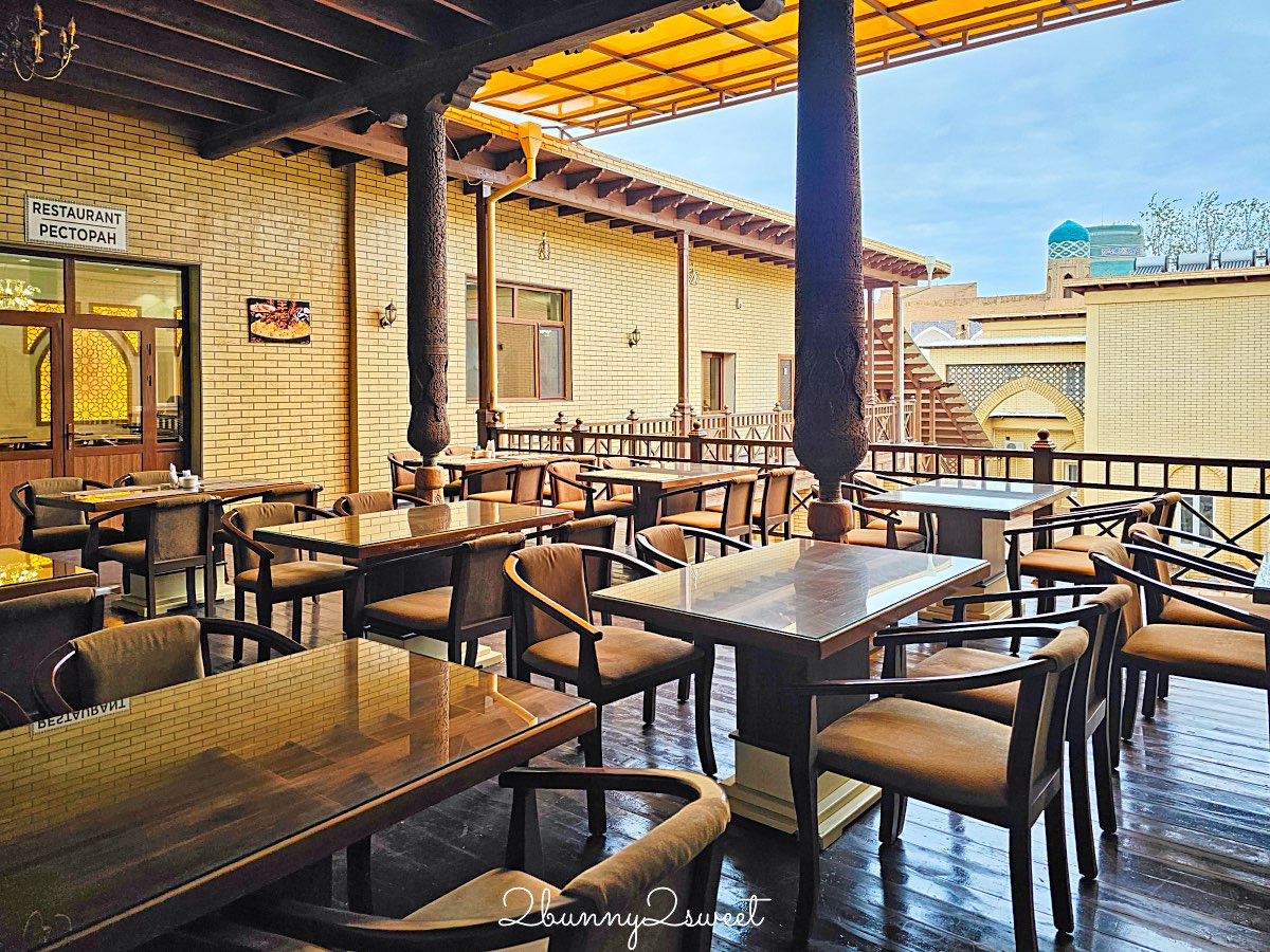 【阿爾坎奇飯店 Arkanchi Hotel】烏茲別克希瓦住宿推薦：古城伊欽&middot;卡拉內牆內高 CP 值景觀飯店 @兔兒毛毛姊妹花