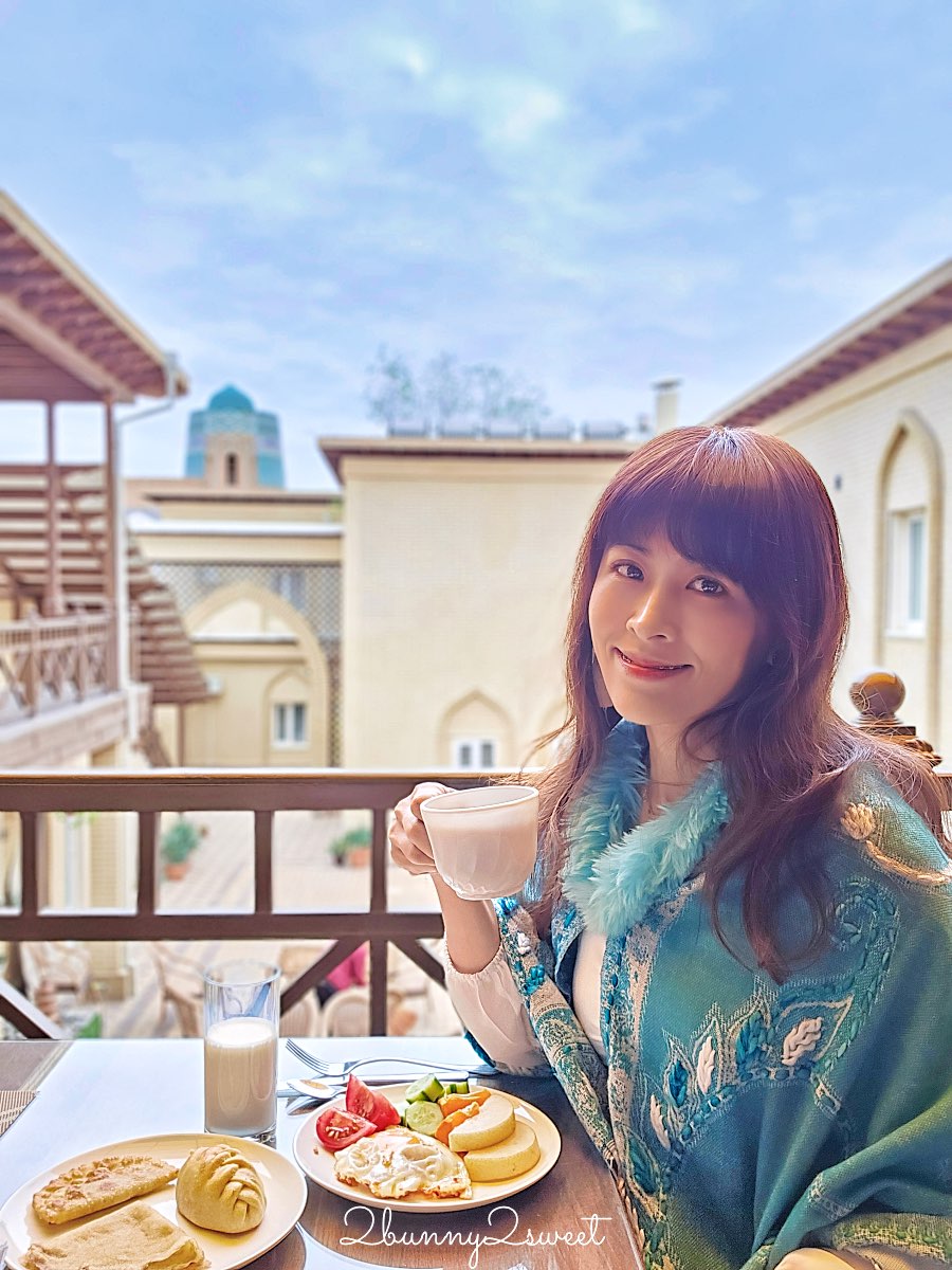 【阿爾坎奇飯店 Arkanchi Hotel】烏茲別克希瓦住宿推薦：古城伊欽&middot;卡拉內牆內高 CP 值景觀飯店 @兔兒毛毛姊妹花