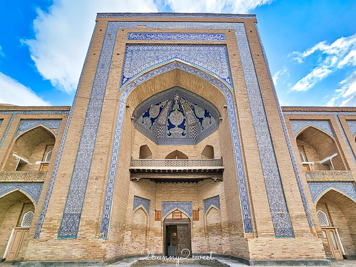 【穆罕默德&middot;阿明汗經學院 Mohammed Amin Khan Madrasah】希瓦古城最美藍色地標，學生宿舍改建飯店 @兔兒毛毛姊妹花