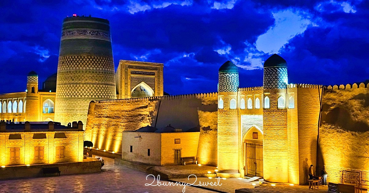【穆罕默德&middot;阿明汗經學院 Mohammed Amin Khan Madrasah】希瓦古城最美藍色地標，學生宿舍改建飯店 @兔兒毛毛姊妹花