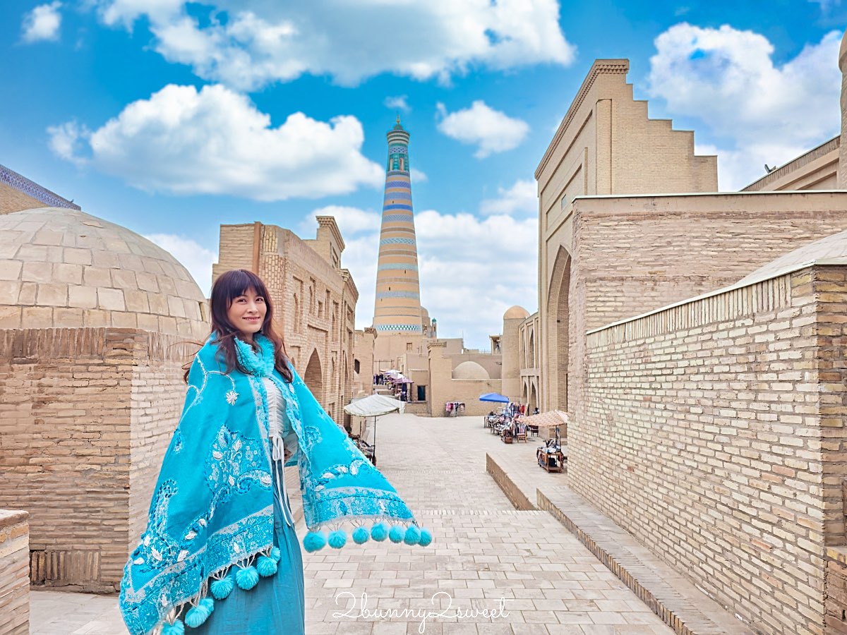 【伊斯蘭&middot;霍賈宣禮塔 Islam Khoja Minaret】登頂俯瞰中亞遺產，希瓦最高地標門票/交通攻略 @兔兒毛毛姊妹花