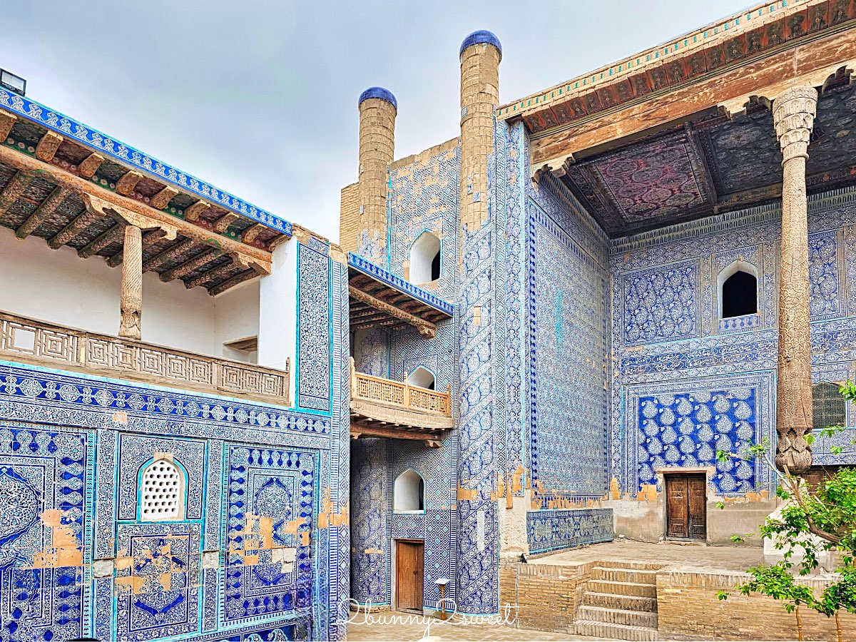 【希瓦石頭宮 Tashhovli Palace】藍色磁磚後宮太夢幻!走進汗國皇室生活的華麗宮殿 @兔兒毛毛姊妹花 【希瓦石頭宮 Tashhovli Palace】藍色磁磚後宮太夢幻!走進汗國皇室生活的華麗宮殿 @兔兒毛毛姊妹花