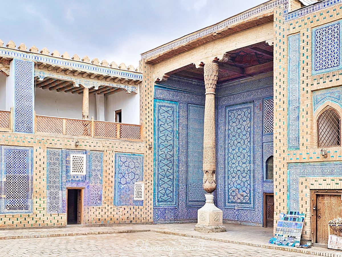 【希瓦石頭宮 Tashhovli Palace】藍色磁磚後宮太夢幻!走進汗國皇室生活的華麗宮殿 @兔兒毛毛姊妹花 【希瓦石頭宮 Tashhovli Palace】藍色磁磚後宮太夢幻!走進汗國皇室生活的華麗宮殿 @兔兒毛毛姊妹花