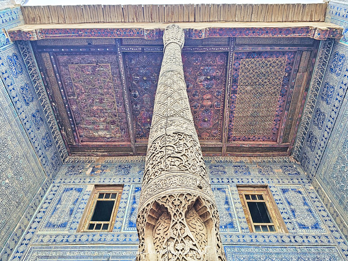 【希瓦石頭宮 Tashhovli Palace】藍色磁磚後宮太夢幻!走進汗國皇室生活的華麗宮殿 @兔兒毛毛姊妹花 【希瓦石頭宮 Tashhovli Palace】藍色磁磚後宮太夢幻!走進汗國皇室生活的華麗宮殿 @兔兒毛毛姊妹花