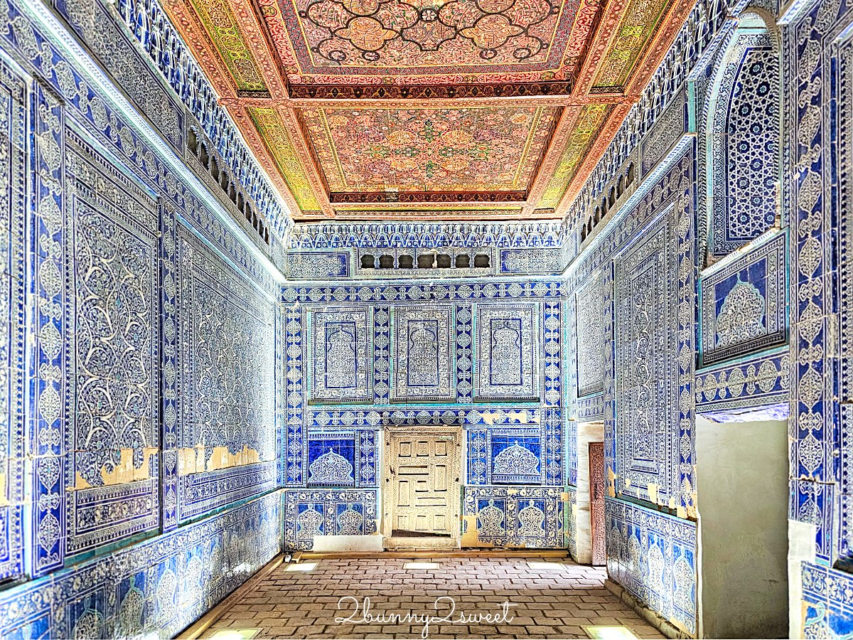 【希瓦石頭宮 Tashhovli Palace】藍色磁磚後宮太夢幻!走進汗國皇室生活的華麗宮殿 @兔兒毛毛姊妹花 【希瓦石頭宮 Tashhovli Palace】藍色磁磚後宮太夢幻!走進汗國皇室生活的華麗宮殿 @兔兒毛毛姊妹花