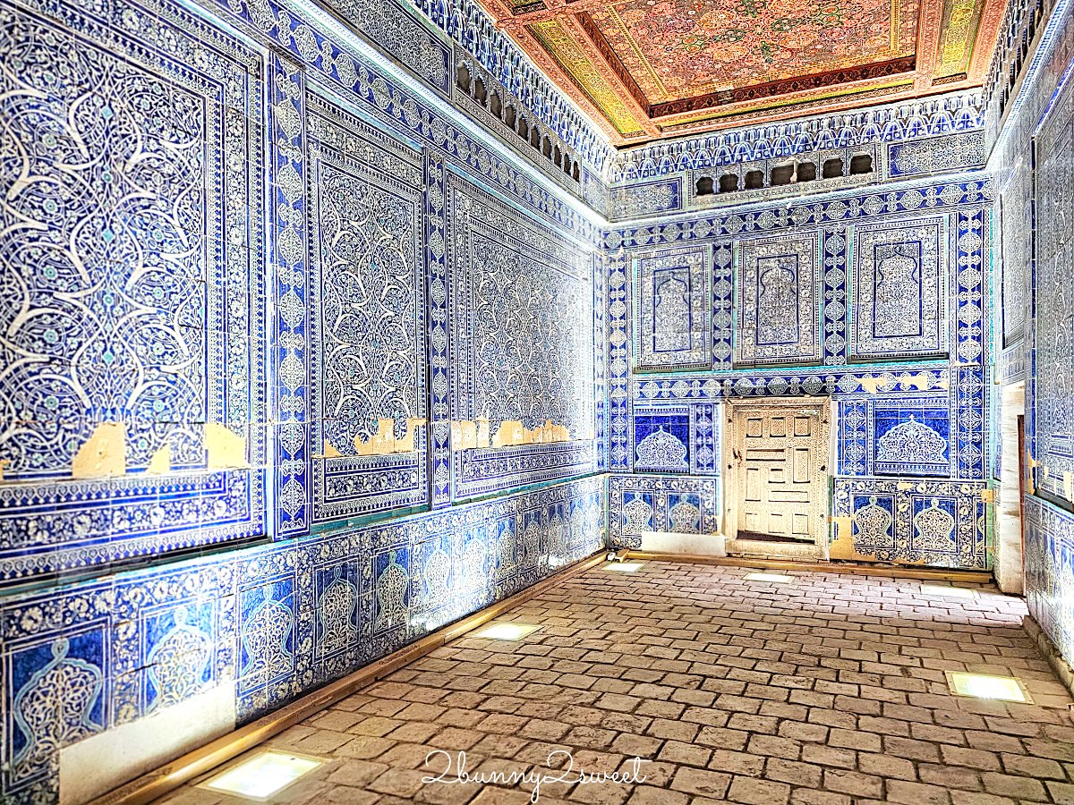 【希瓦石頭宮 Tashhovli Palace】藍色磁磚後宮太夢幻!走進汗國皇室生活的華麗宮殿 @兔兒毛毛姊妹花 【希瓦石頭宮 Tashhovli Palace】藍色磁磚後宮太夢幻!走進汗國皇室生活的華麗宮殿 @兔兒毛毛姊妹花