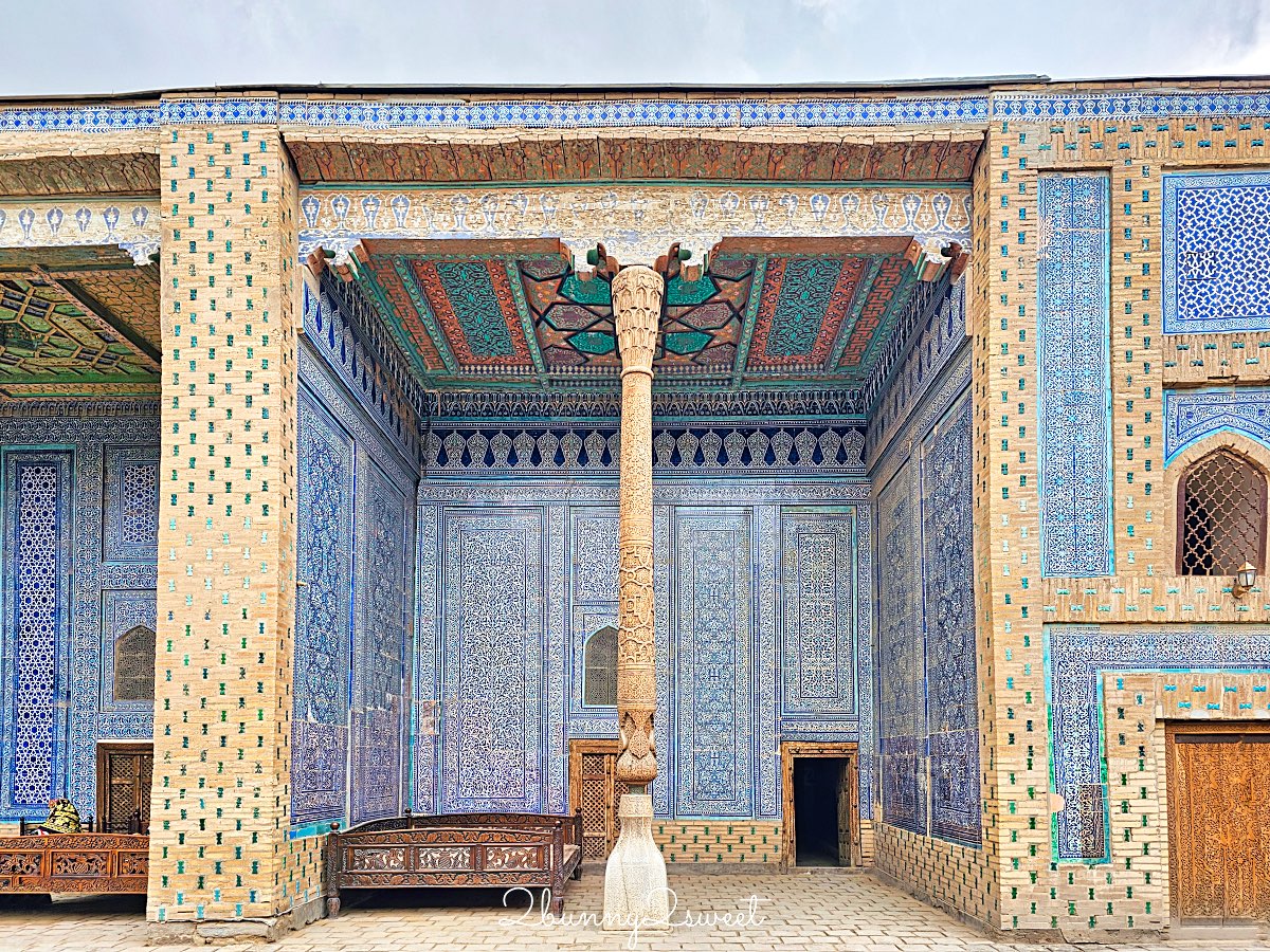 【希瓦石頭宮 Tashhovli Palace】藍色磁磚後宮太夢幻!走進汗國皇室生活的華麗宮殿 @兔兒毛毛姊妹花 【希瓦石頭宮 Tashhovli Palace】藍色磁磚後宮太夢幻!走進汗國皇室生活的華麗宮殿 @兔兒毛毛姊妹花