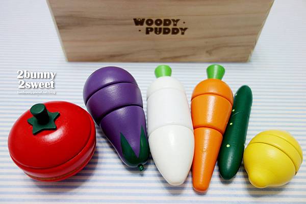 [敗家。玩具] 好好玩的 Woody Puddy 磁性切切組-野菜組&#038;生日蛋糕組 @兔兒毛毛姊妹花