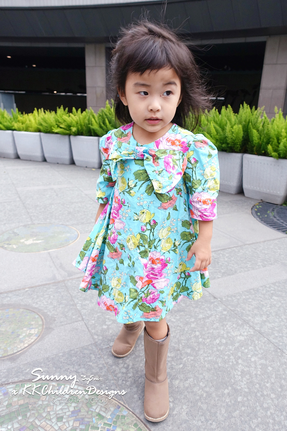 [美衣。敗家] 亮眼又大方的 美國 KK Children Designs 手工洋裝 (4/30上新裝) @兔兒毛毛姊妹花