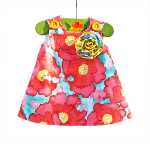 [美衣。敗家] 亮眼又大方的 美國 KK Children Designs 手工洋裝 (4/30上新裝) @兔兒毛毛姊妹花
