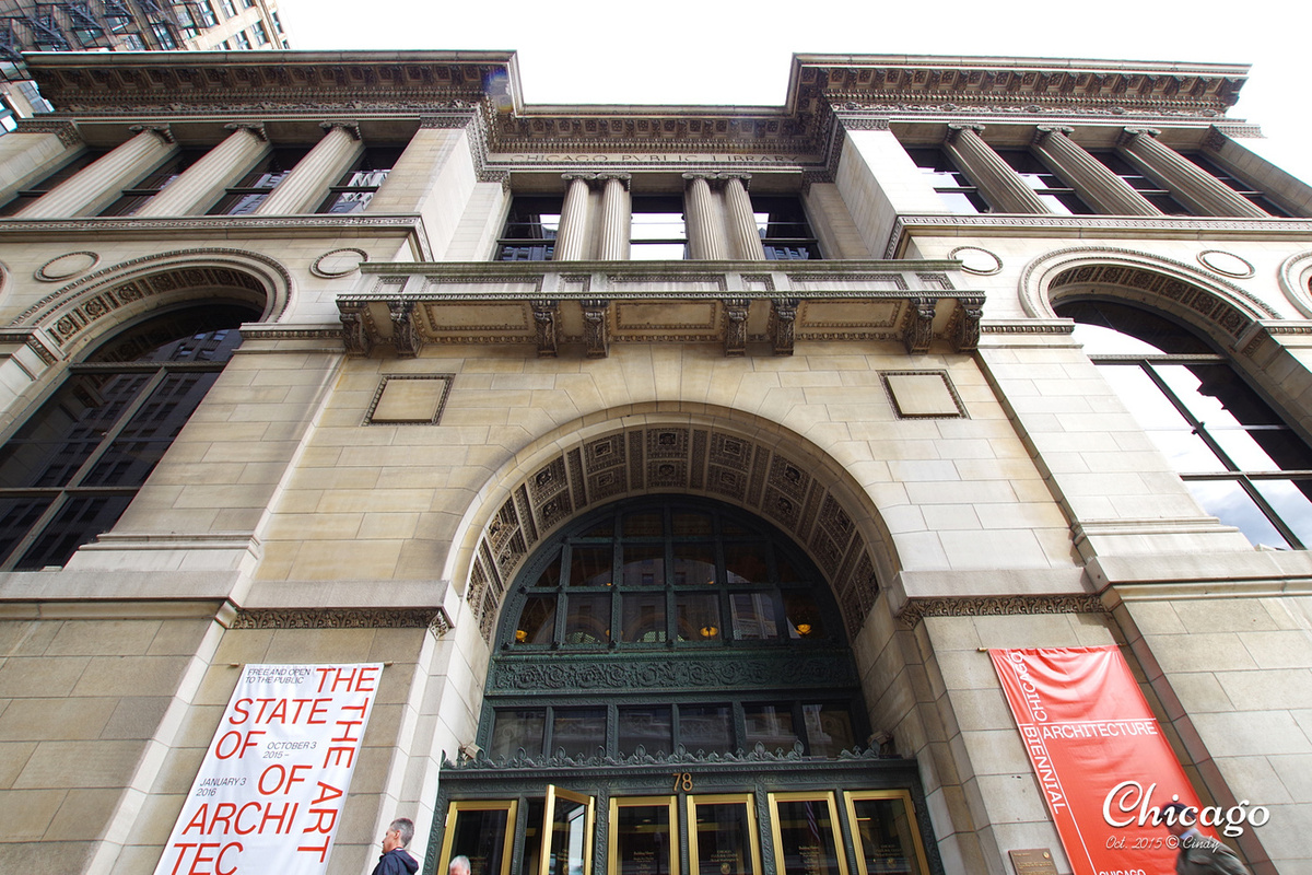 [2015。芝加哥] 不容錯過的芝加哥文化中心 Chicago Cultural Center～玻璃穹頂太美麗!! @兔兒毛毛姊妹花