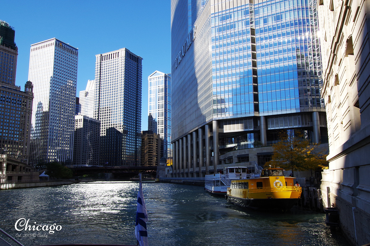 [2015。芝加哥] 飽覽芝加哥絕美天際線和壯麗歷史建築的最佳方式～ WENDELLA Boat Tour @兔兒毛毛姊妹花