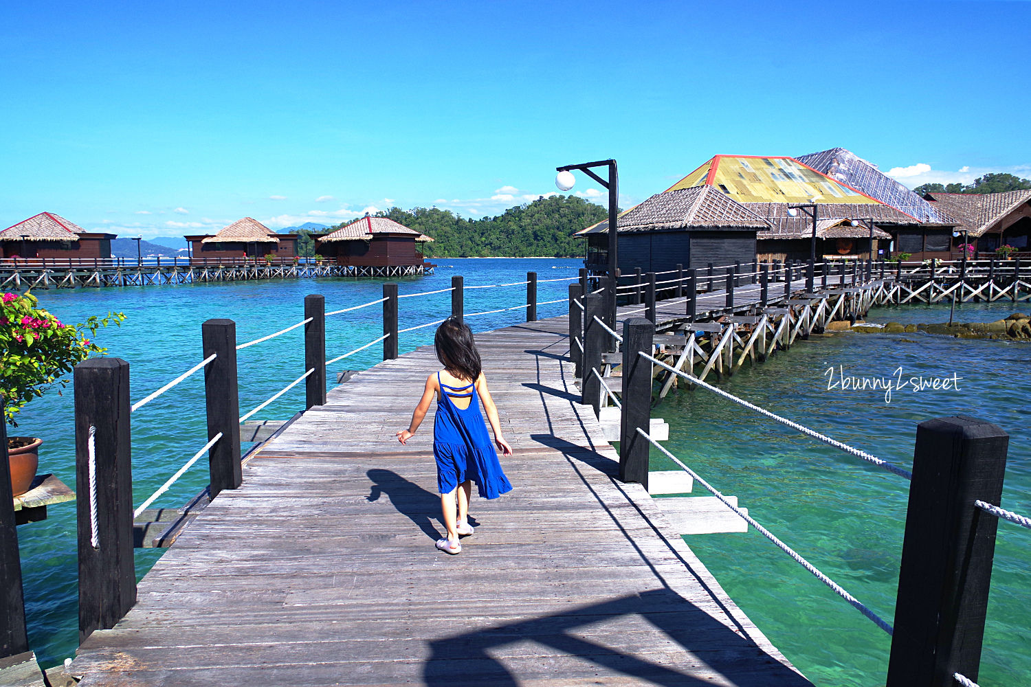[沙巴。度假飯店] 伽亞娜生態度假村 Gayana Eco Resoret~走出陽台就可以跳入海的絕美海上屋， 海景、生態、美食、水上活動通包的度假新體驗 (Gayana Marine Resort) @兔兒毛毛姊妹花