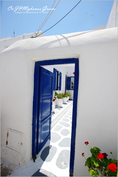 [2010 Greece] 。第九章。走在 Mykonos 的迷宮小徑，迷路也是一種幸福 @兔兒毛毛姊妹花