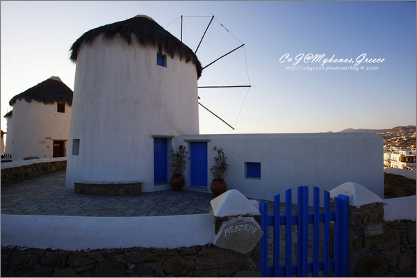 [2010 Greece] 。第六章。 卡特．米利風車 (Windmills of Kato Milli) 的晨與昏 @兔兒毛毛姊妹花