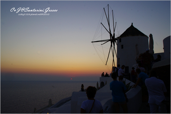 [2010 Greece] 。第二十二章。世界最美的夕陽在伊亞 @兔兒毛毛姊妹花