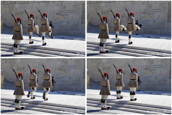 [2010 Greece] 。第二章。 憲法廣場看衛兵交接，對不起我笑了~ @兔兒毛毛姊妹花