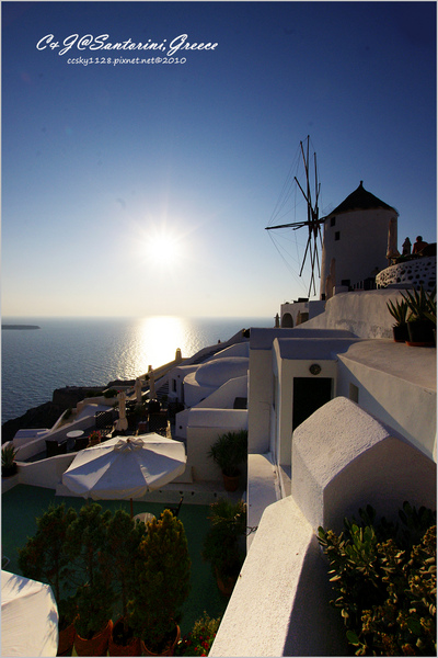 [2010 Greece] 。第二十二章。世界最美的夕陽在伊亞 @兔兒毛毛姊妹花